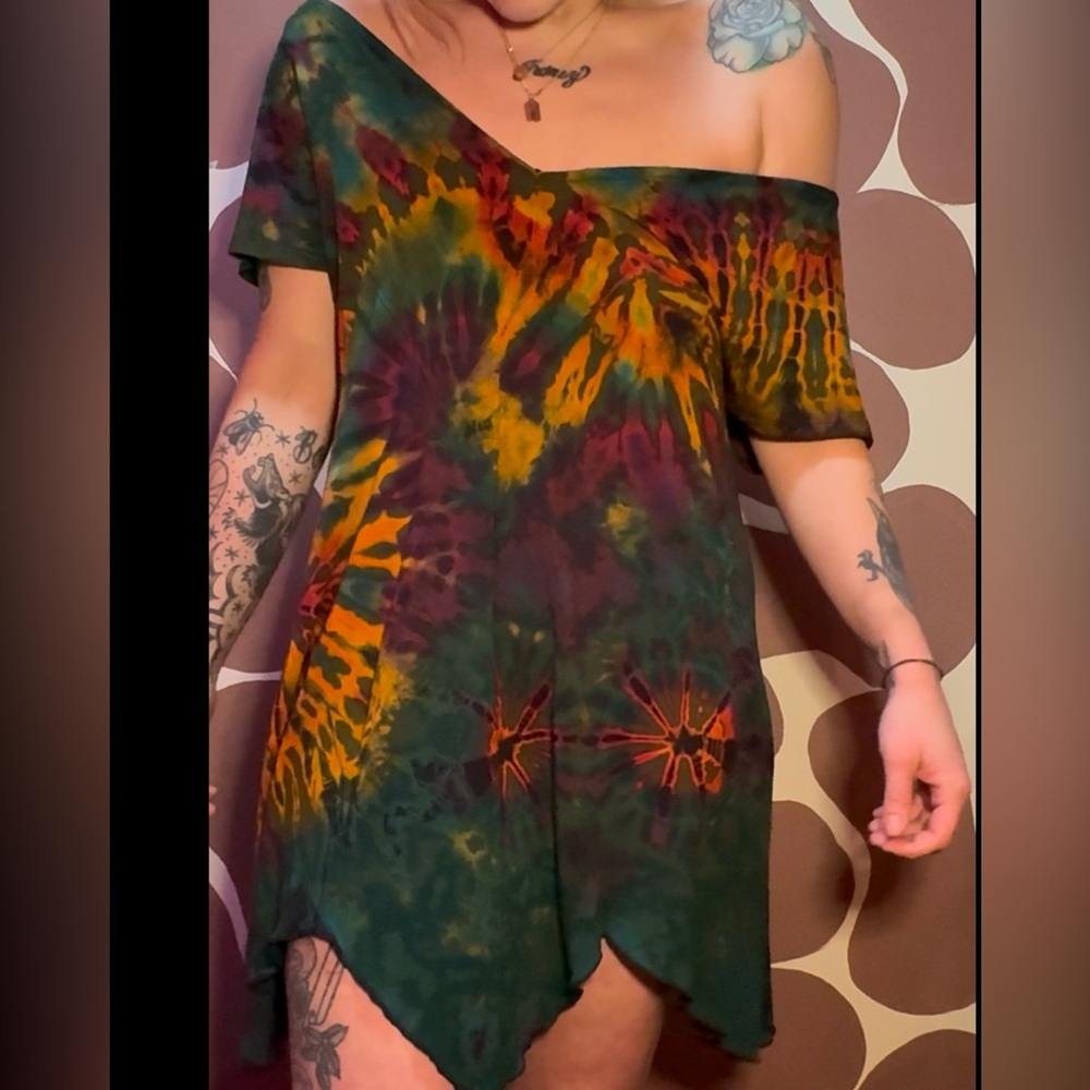 One size Tie dye Dress